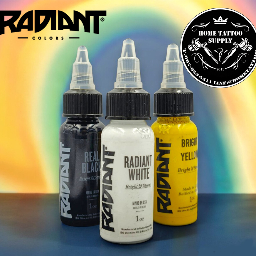 สีสัก Radiant Ink แท้ 100% หมึกสักตัว USA ขนาด 1 oz. (เรเดียนท์ อิงค์)