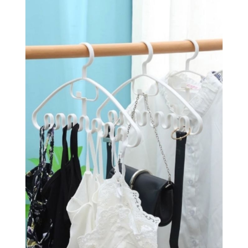 ไม้แขวนผ้าอเนกประสงค์ ไม้แขวนกระเป๋า เสื้อกล้าม