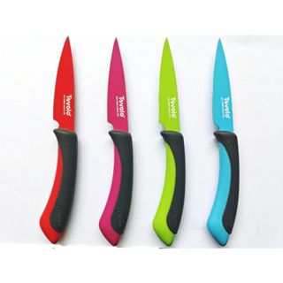 Tovolo 81-11939มีดปอกผลไม้สแตนเลสเคลือบสี(มีส่งฟรื) พร้อมปลอ…