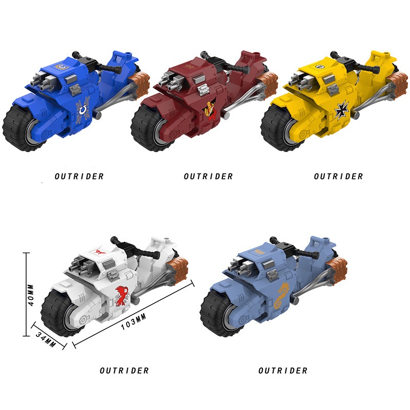 เลโก้ Warhammer Pioneer รถจักรยานยนต์ Motorcycle 40K