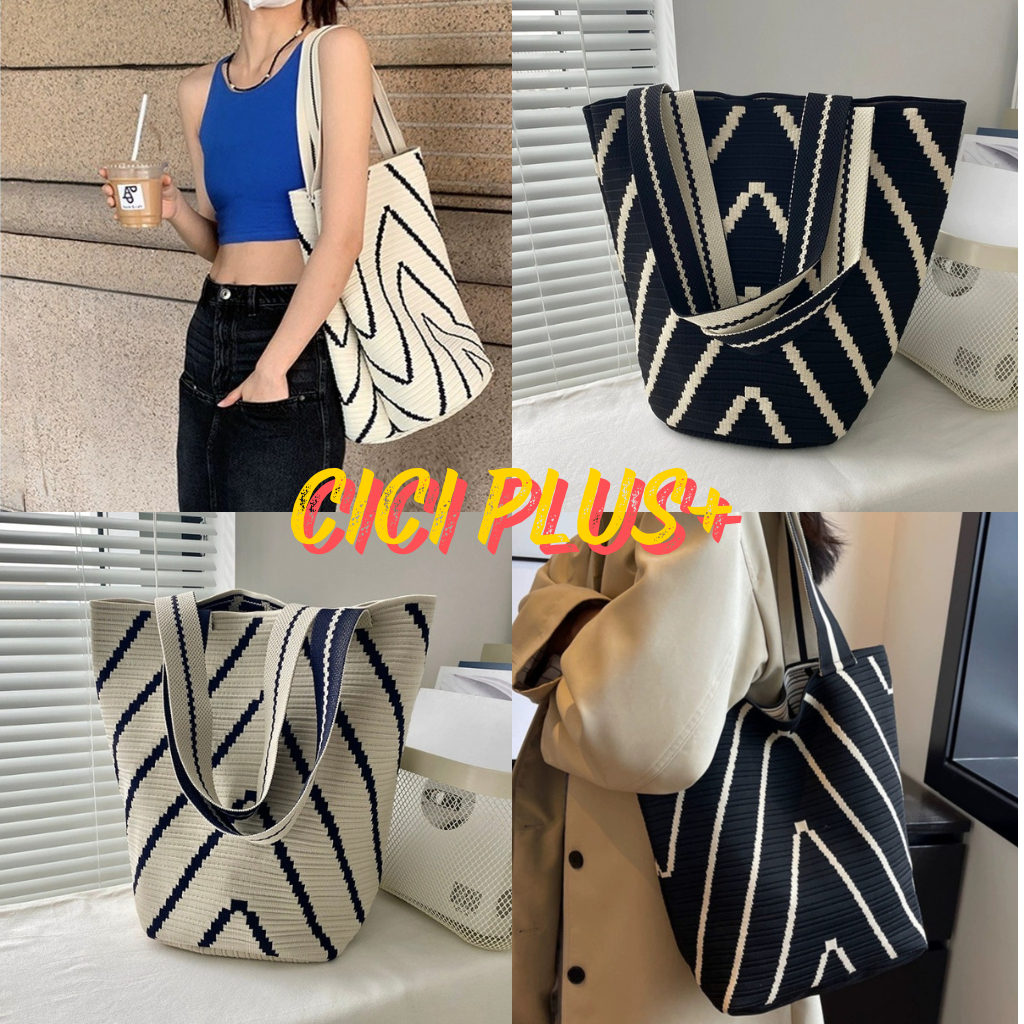 CiCi Plus+(293) กระเป๋าสะพายผ้าไหมพรม จุของได้เยอะ ใช้งานสะดวกสบายพกพาได้ ควรต้องมีห้ามพลาด