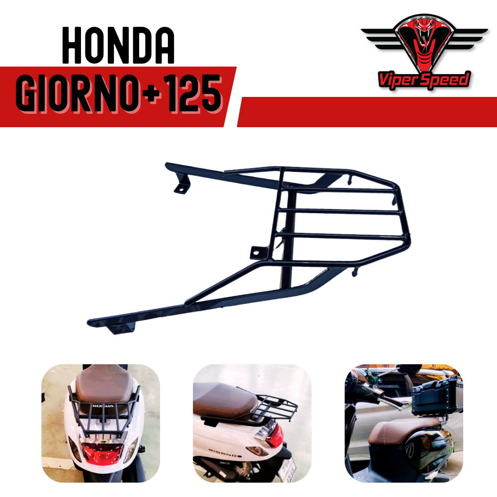 แร็คท้าย ตะแกรงท้าย HONDA Giorno+125 เหล็กหนาแข็งแรง

<p>“><center></p>
<h4></h4>
<p><p><font color=