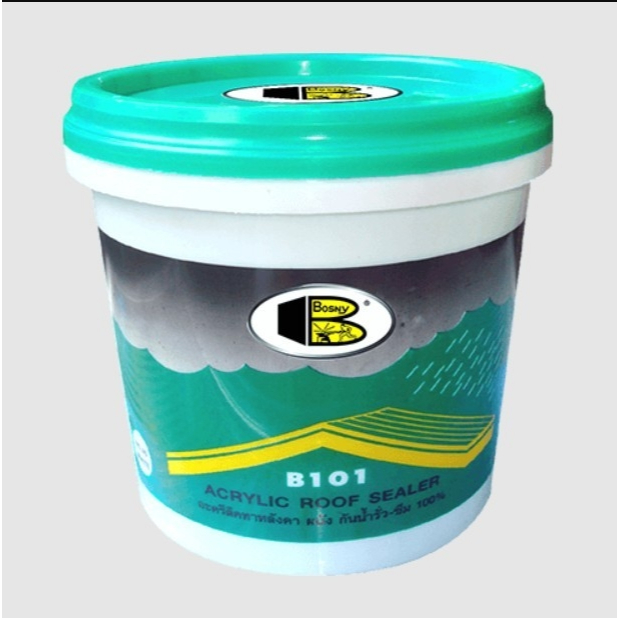 Bosny  B101  อะครีลิค รูฟซิลเลอร์ บอสนี่ ขนาด 0.5 กก. บี 101