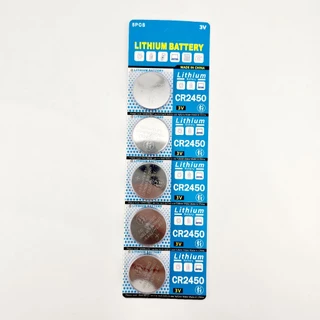IN PACK ถ่านกระดุม cr2450 Lithium Battery แบบไม่มีกล่อง ราคาถูก