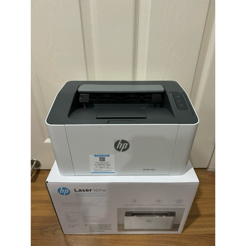 HP LASERJET 107W (4ZB78A) ขาว - ดำ A4 USB 2.0,WIRELESS printer มือสอง  Laserjet (Black - White) รวมโ