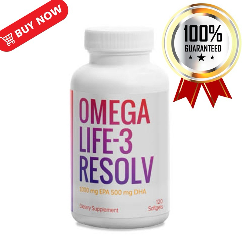 🐬🐬 Omega Life 3 Resolv โอเมก้าไลท์3  ผลิตภัณฑ์เสริมอาหารจากน้ำมันปลา สินค้าแท้💯%(1 กระปุก 120 ซอฟเจล