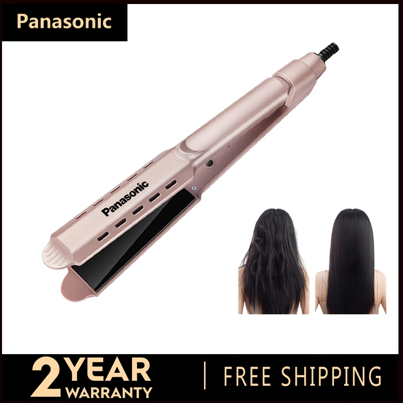panasonic เครื่องหนีบผมแบบเปียกและแห้ง เครื่องหนีบผมแบบจอ LCD เครื่องหนีบผมสำหรับร้านตัดผมที่บ้าน