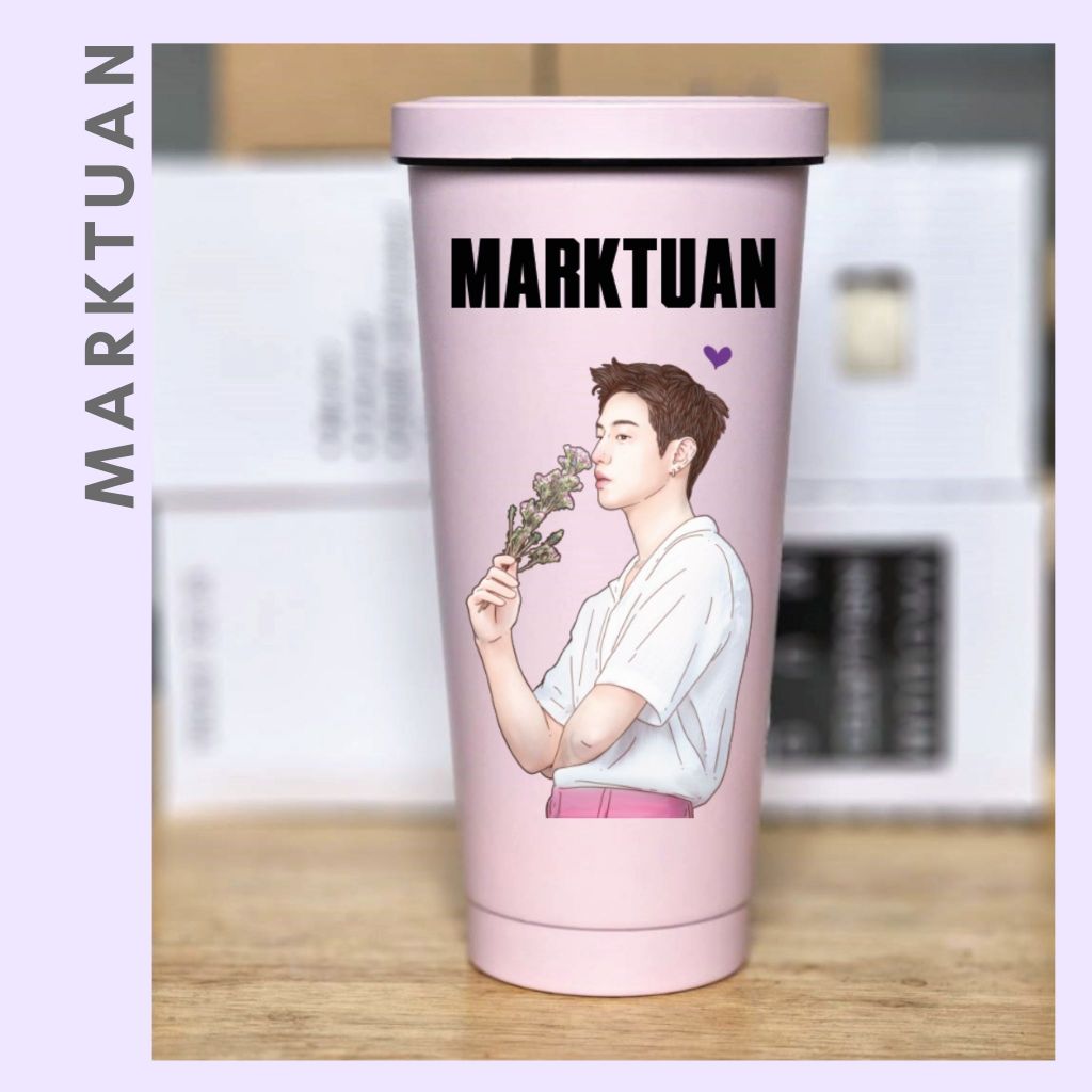 MD1. แก้วสกรีน UV รูปวาด Mark tuan : Got7 : Marktuan : marktuangot7 : มาร์คต้วน : มาร์คต้วนGot7