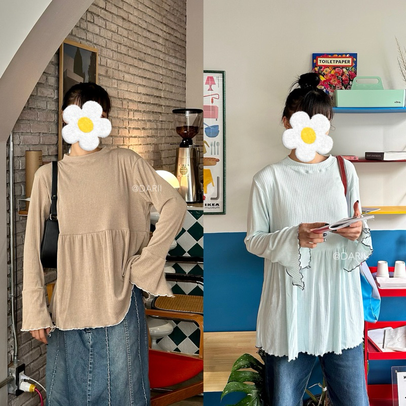 Charme Top | เสื้อแขนยาว แขนปล่อยระบาย