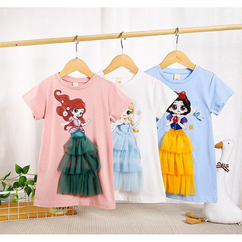 พร้อมส่ง แฟชั่นเด็กผู้หญิงลายการ์ตูนน่ารัก
