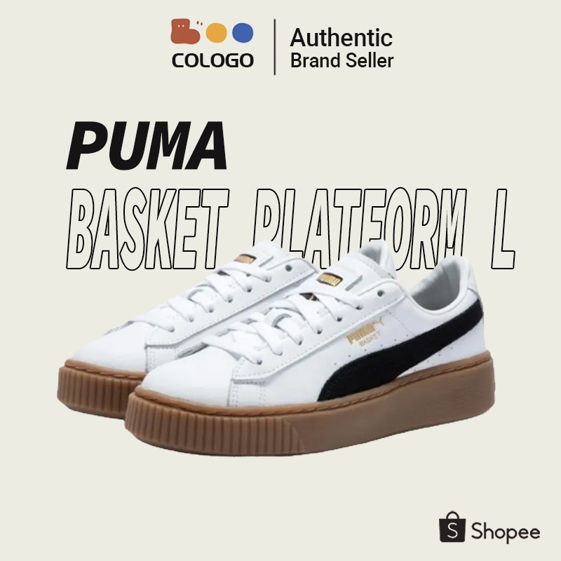 PUMA Basket Platform L "White" รองเท้า