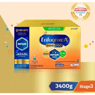 Enfagrow A+ สูตร 3 ดีเอชเอ พลัส นมผงสำหรับเด็ก รสจืด ขนาด 2,550-3,400 กรัม