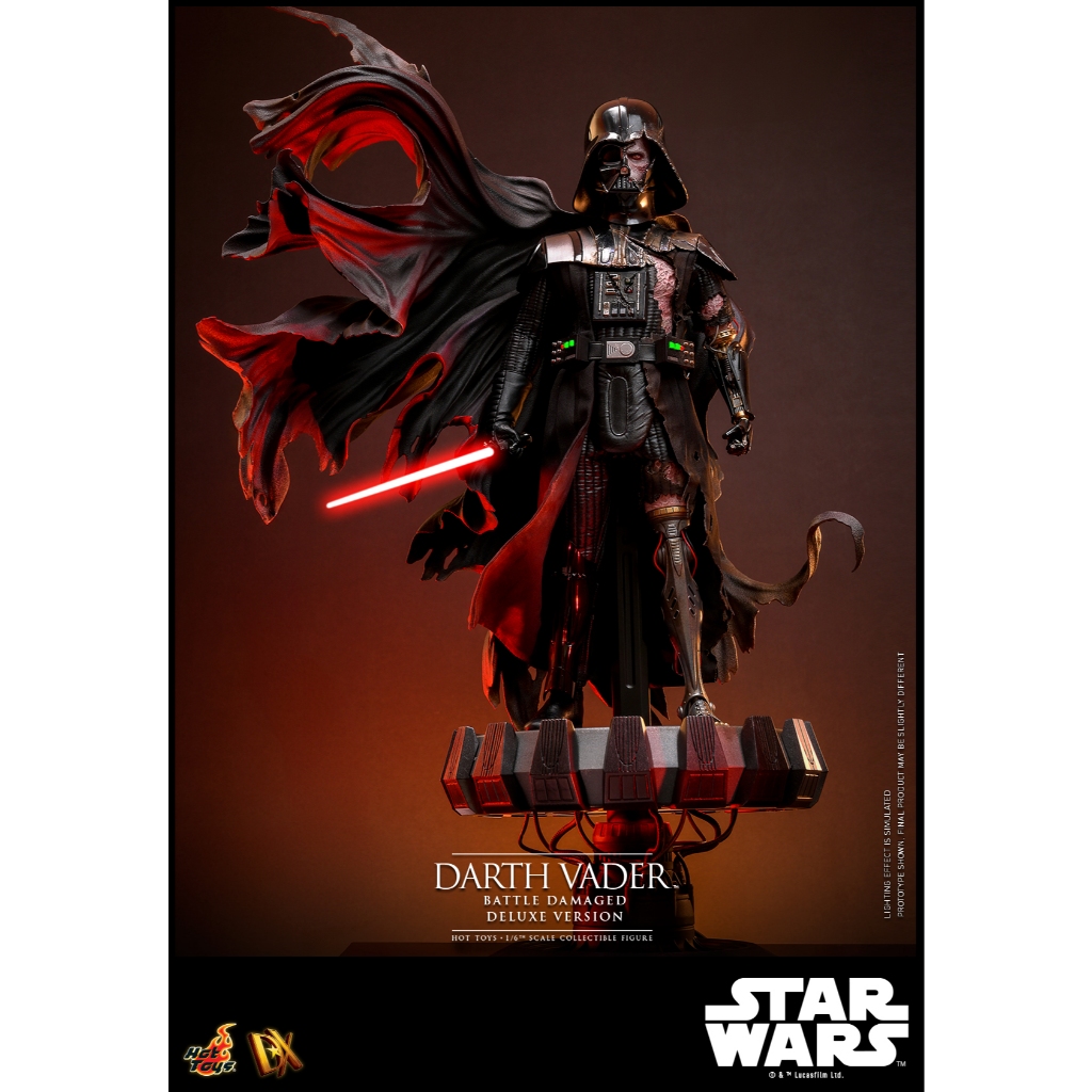 HOT TOYS DX45B STAR WARS DARTH VADER (BATTLE DAMAGED) (DELUXE VERSION)