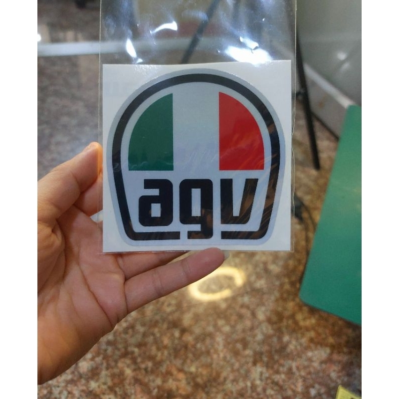 Sticker 3mแท้100% Agv  สูง 7.5 cm