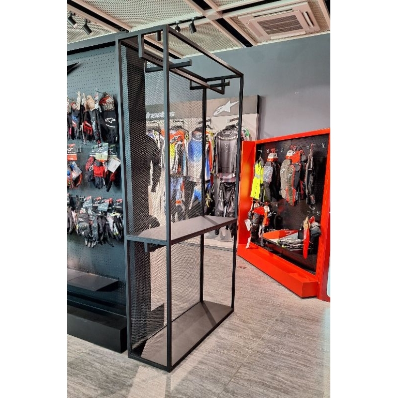 99HomeStore ราวแขวนเสื้อ รูปตัวบวก(แขวนได้2แนวแขวน) ขนาด ก40*ย120*ส230