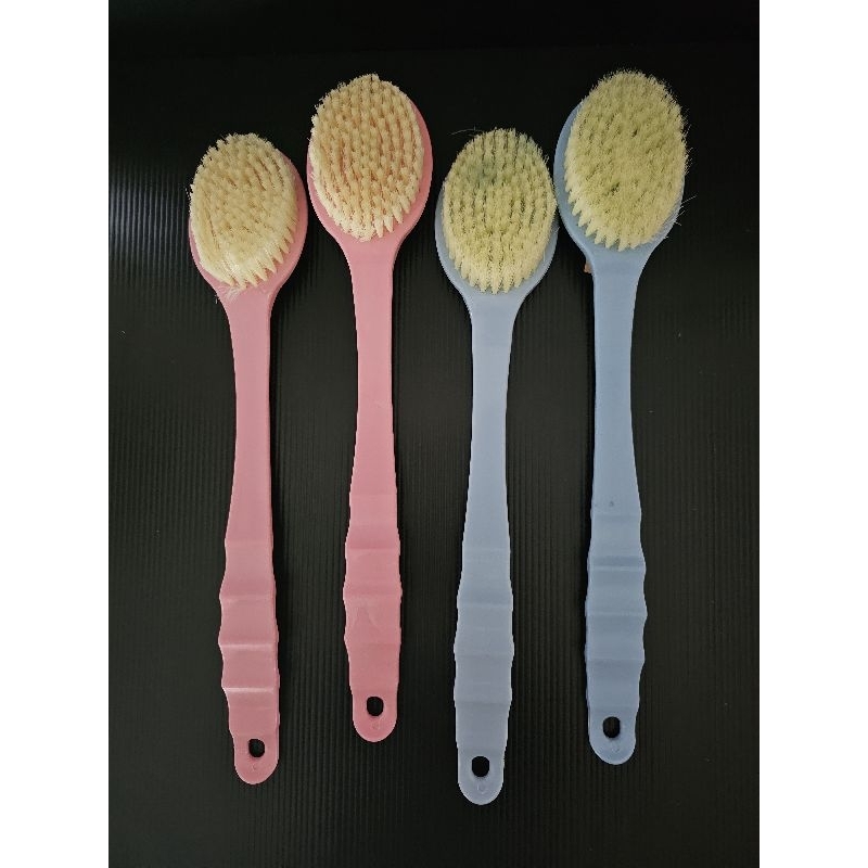 แปรงขัดหลัง ถูตัว แปรงอาบน้ำ หัวแปรงมี2ด้าน แบบขน-ปุ่มขัด แบบสุ่มสี สินค้าพร้อมส่ง