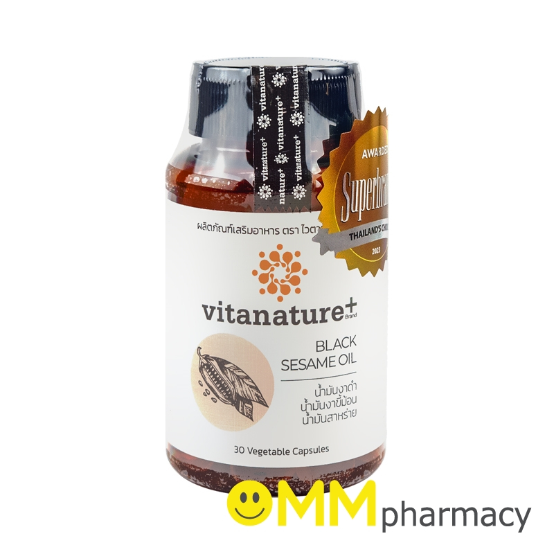 VITANATURE+ BLACK SESAME OIL น้ำมันงาดำ 30'S.