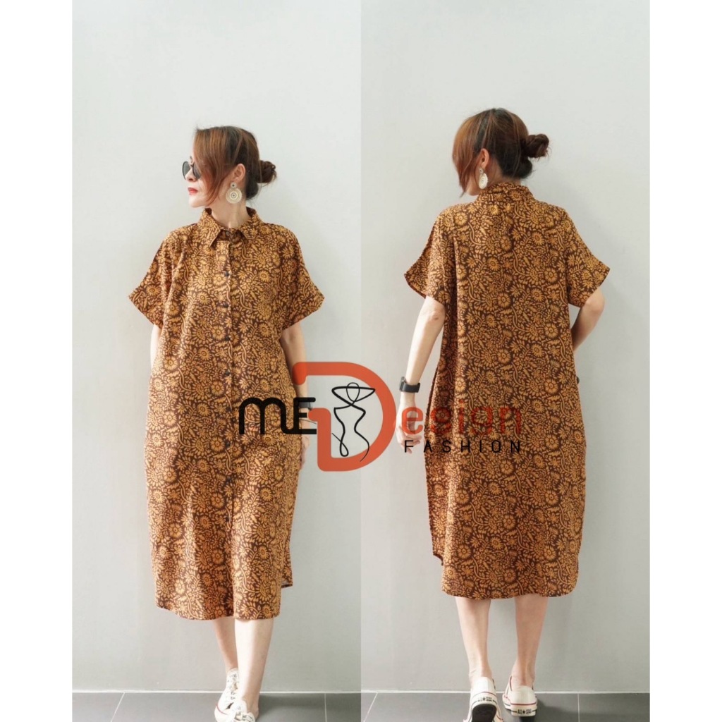 สินค้าเข้าใหม่ #มีพร้อมส่ง เดรสปกเชิ้ตทรง oversize