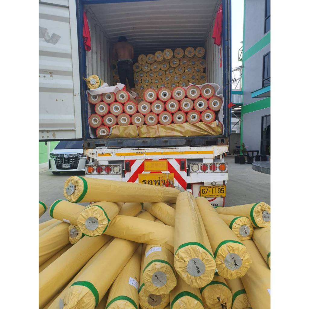 ยกม้วนเสื่อน้ำมัน เสื่อน้ำมันพีวีซีปูพื้น ขนาด2*30ม. และ 2*25ม หนา ลายไม้
