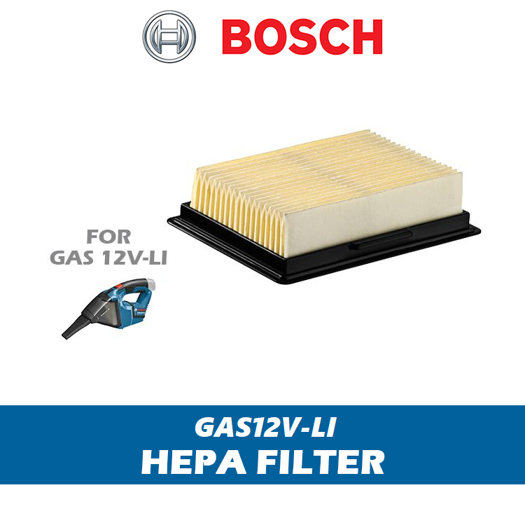 BOSCH ไส้กรองอากาศเครื่องดูดฝุ่นไร้สาย รุ่น 1600A002PS ( ใช่งานกับ GAS12V-Li  )อะไหล่แท้100%