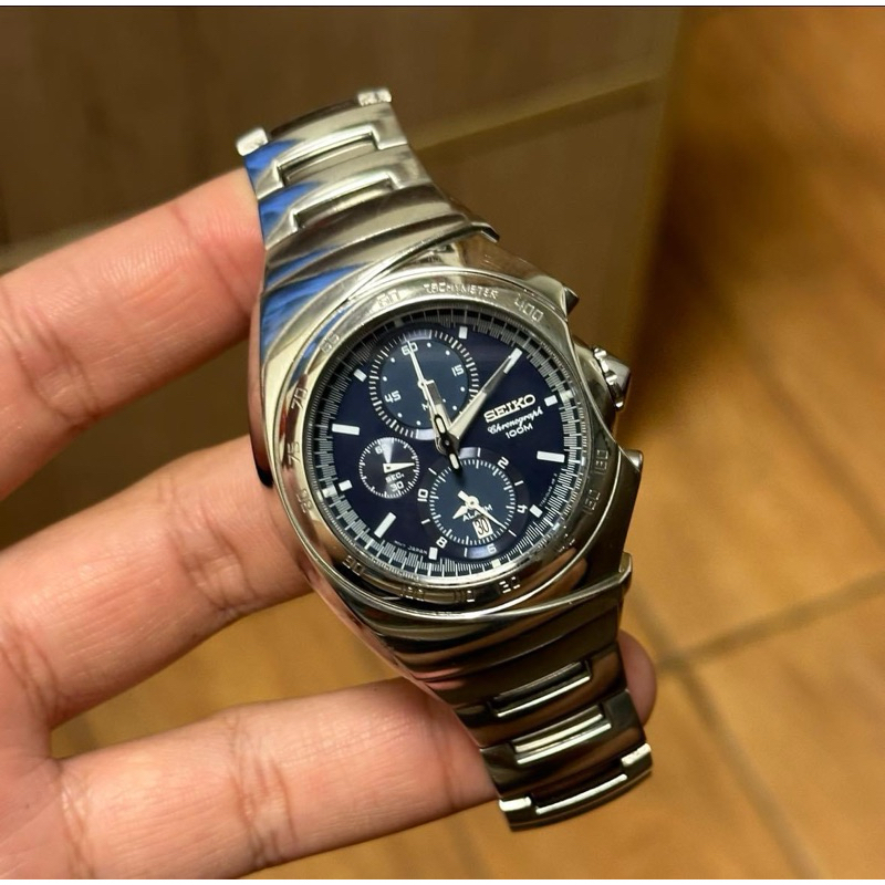 Seiko chronograph 100m 7T62 นาฬิกาจับเวลา/นาฬิกามือสองสภาพสวย
