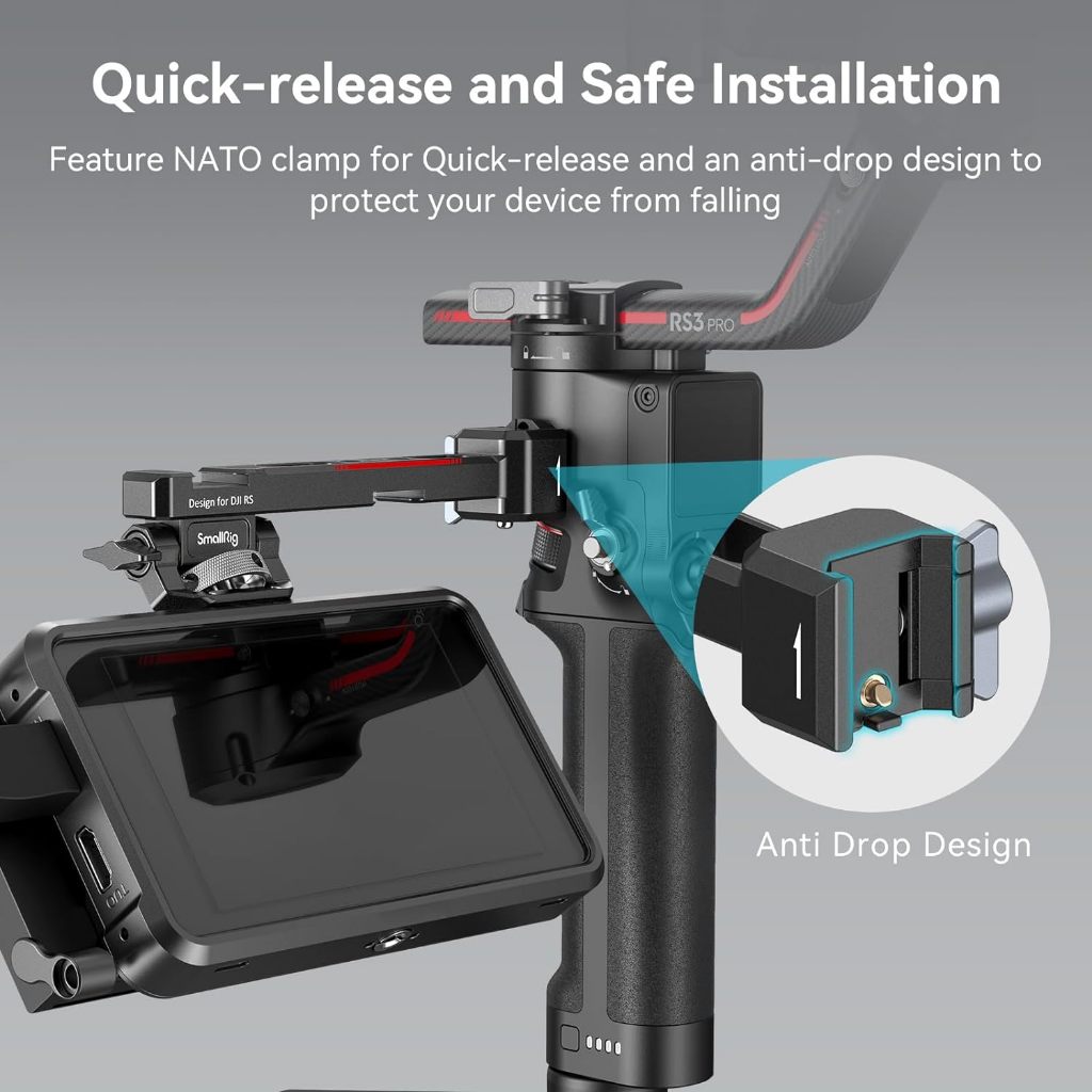 📦ส่งจากไทย📌 SmallRig ขายึดมอนิเตอร์ DJI RS2 RS3 RS4 3026 Monitor Mount with NATO Clamp 3026B