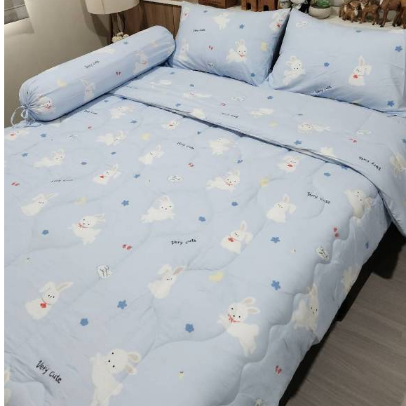 ชุดเครื่องฤดูหนาว  ผ้าห่ม ผ้าปูที่นอน นวมหนา แน่น หนัก นุ่ม ผ้า fine fabric ของ Rabbit Moon ราคา ถูกที่สุด ดีลบีเคเค แกลเลอรีภาพที่ 3