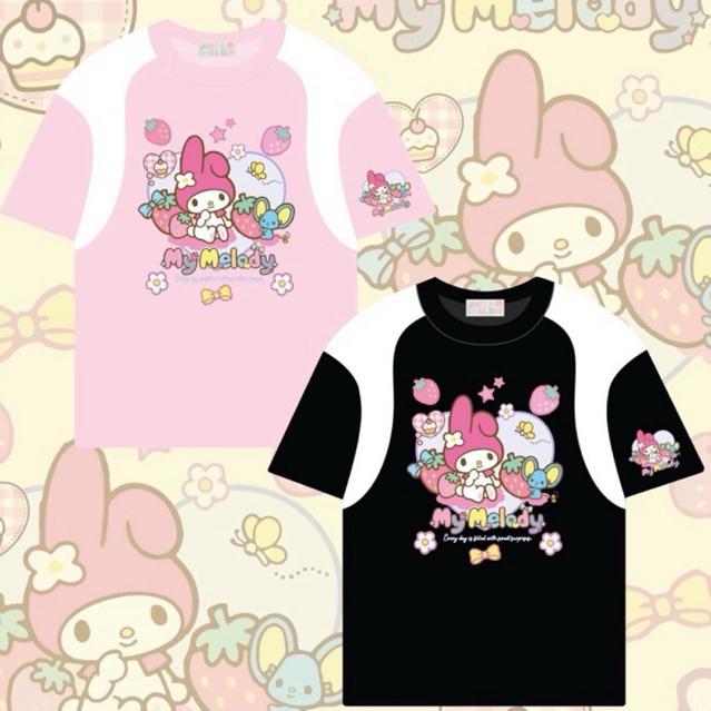 ◡̈ เสื้อป้ายJust ลายมายเมสตรอเบอรี่ /อก44”