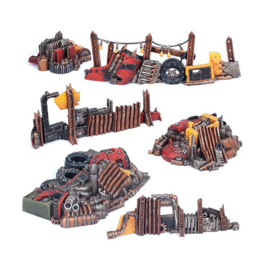Warhammer 40k : Kill Team : Killzone Starter Set ( Orks Terrains + Double-Sided Game Mat )
