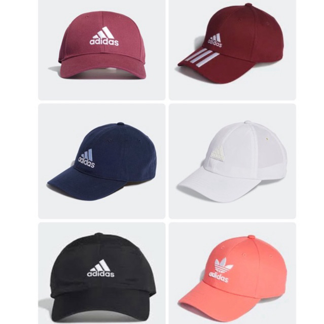 แท้ % จากช้อปไทย/ตรวจใบเสร็จได้ หมวก Adidas พร้อมส่ง หลายแบบ หลายสี ใส่ได้ทั้งชาย-หญิง