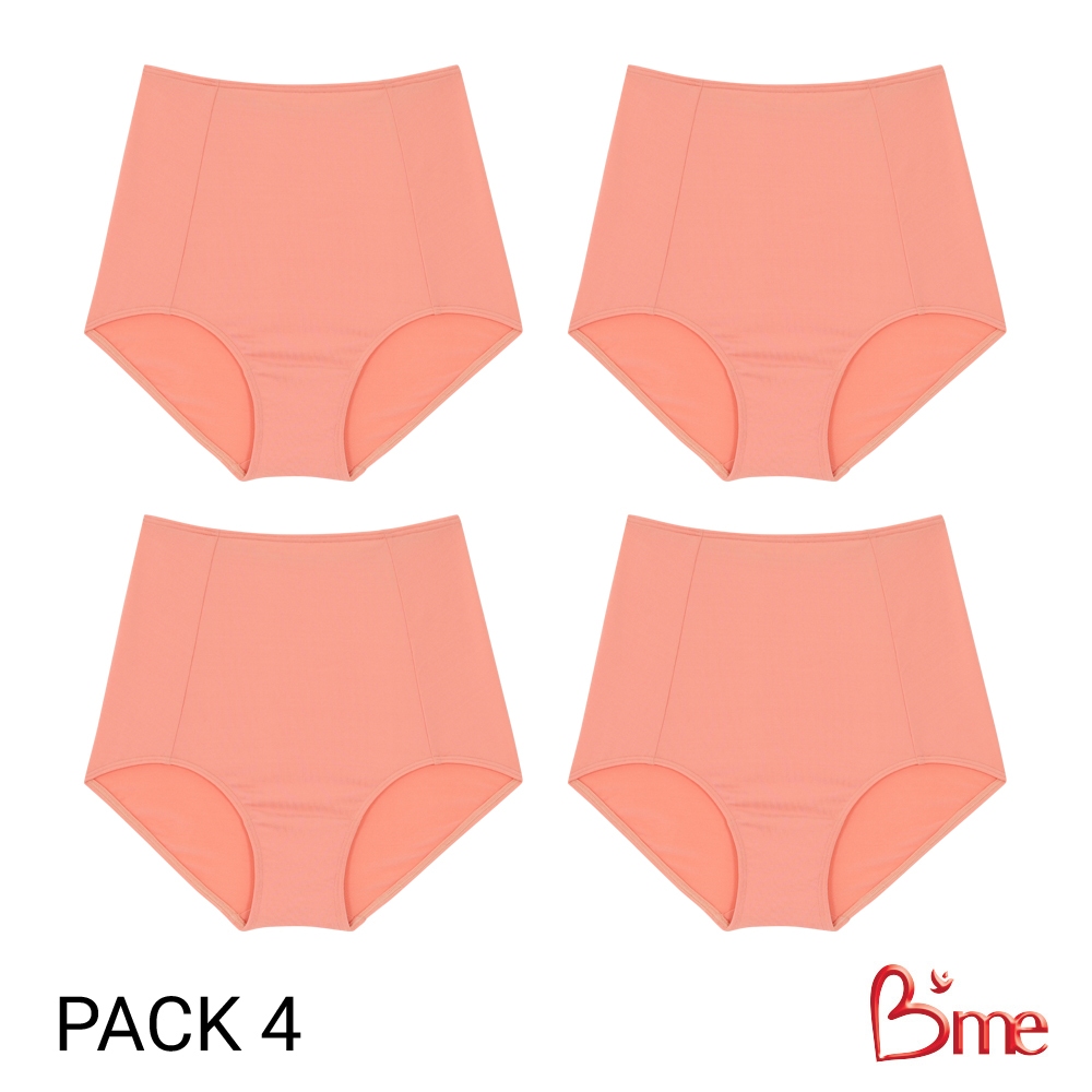 B'me กางเกงในรุ่น ME7069 (แพ็ก4ตัว) สีน้ำตาลอมส้ม สีส้มพีช