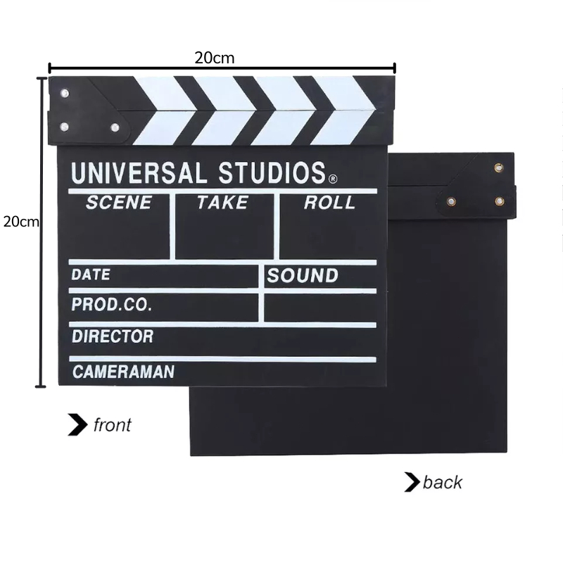 สเลท clapper board สเลทคัทฉาก สเลทคัดฉาก พรอพถ่ายรูป 20x20cm