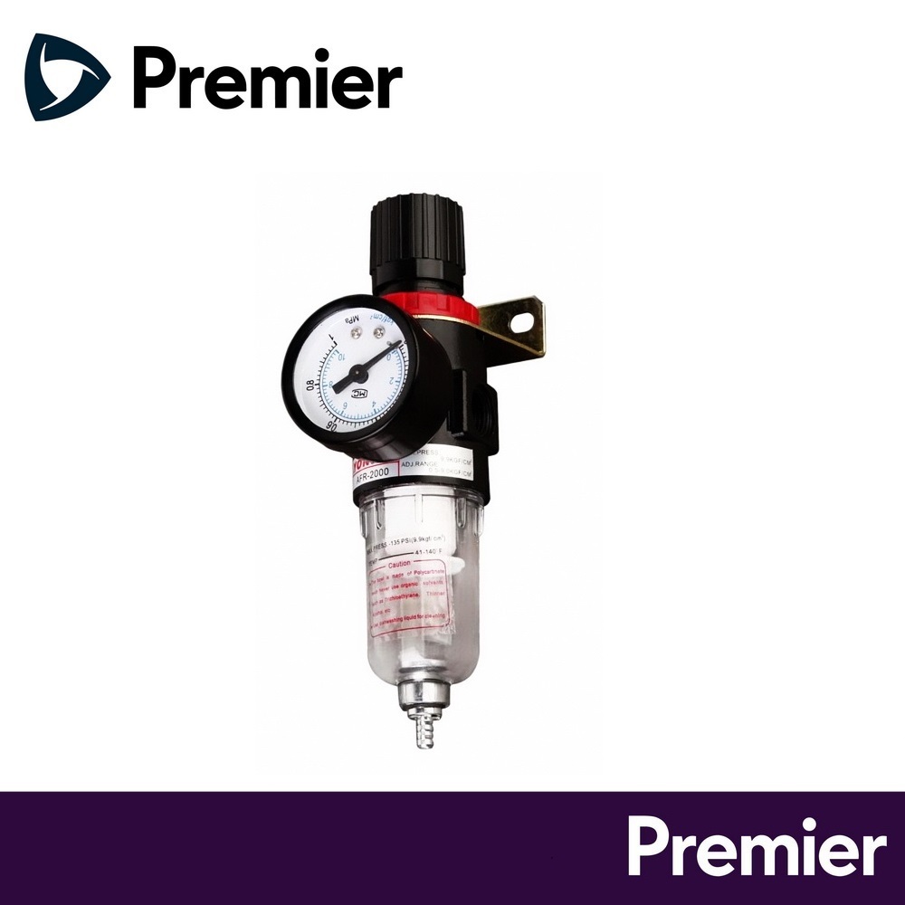 Air Filter Regulator ชุดกรองลมดักน้ำปรับแรงดันลม ขนาด 1/4" รุ่น AFR2000