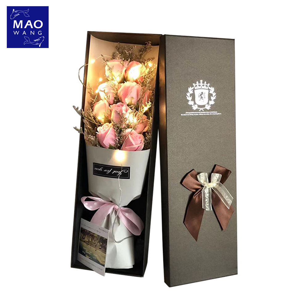 MAO กล่องของขวัญดอกไม้สบู่ ของขวัญวาเลนไทน์ วันเกิด รับปริญญา