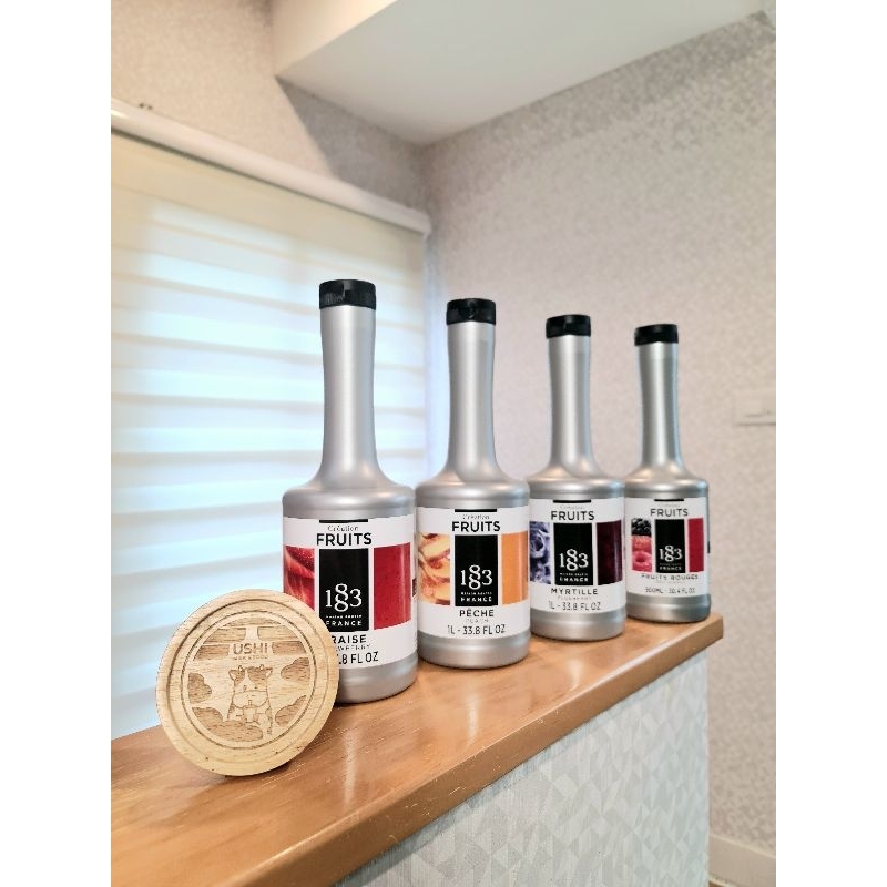 ไซรัปกลุ่มซอสผลไม้เข้มข้น Puree [> แบ่งขาย <] แบรนด์ 1883 Syrups made in France