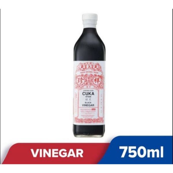 น้ำส้มดำ(โอโฉ่ว์) TST Cheong Chan Black Vinegar / 750ml 祥珍天上天 黑醋 Product of Malaysia HALAL Product