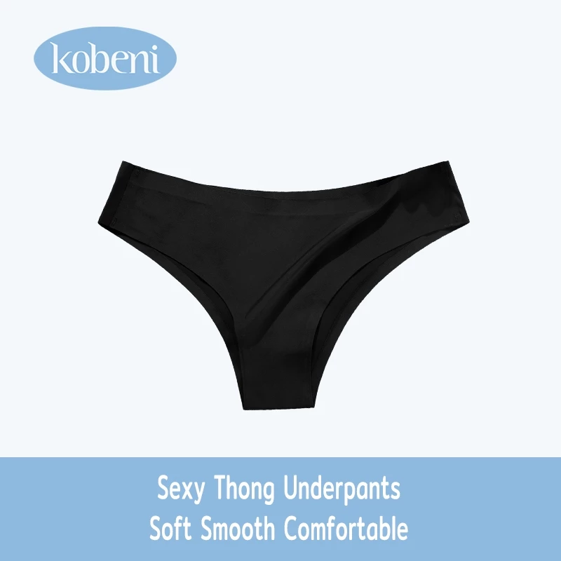 ⭐KOBENI⭐กางเกงชั้นในจีสตริง กางเกงในผู้หญิง ไร้ขอบเรียบเนียนทั้งตัว เอวต่ํา เซ็กซี่ ใส่สบาย ผ้านิ่ม ลื่นเย็น
