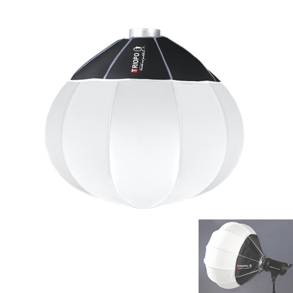 Triopo KQ85 / KQ65 Lantern Softbox รูปทรงกลม ขนาด 85/65cm. วัสดุคุณภาพดี แข็งแรง ทนทาน (รับประกัน 1ปี)