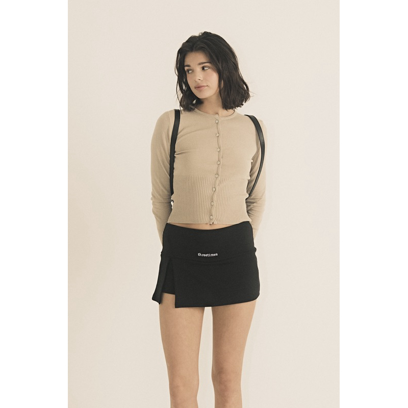 THREETIMES Athletic slit skirt