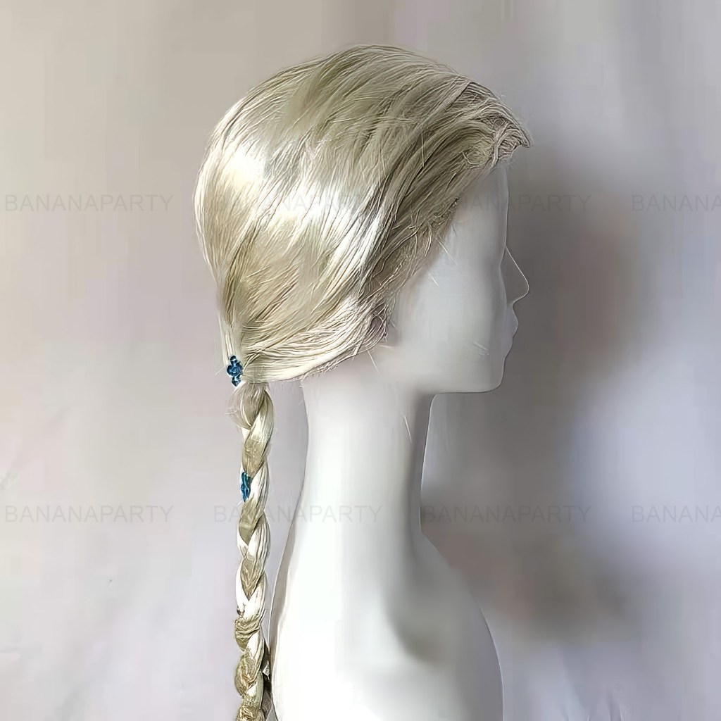 วิกผม elsa เจ้าหญิงหิมะ เอลซ่า wig คอสเพลย์ cosplay ส่งด่วนทุกวันในไทย วิก ราคา ถูกที่สุด ดีลบีเคเค แกลเลอรีภาพที่ 4