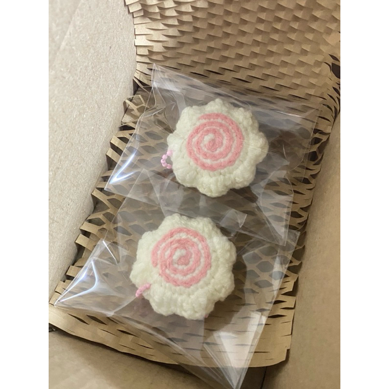 พวงกุญแจไหมพรมลูกชิ้น นารูโตะ นารูโตะมากิ narutomaki