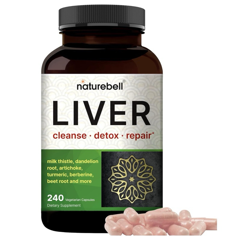 [ NATUREBELL ] LIVER CLEANSE DETOX REPAIR ( ช่วยบำรุงตับ ขับสารพิษที่ตกค้าง ) ( 240 แคปซูล )