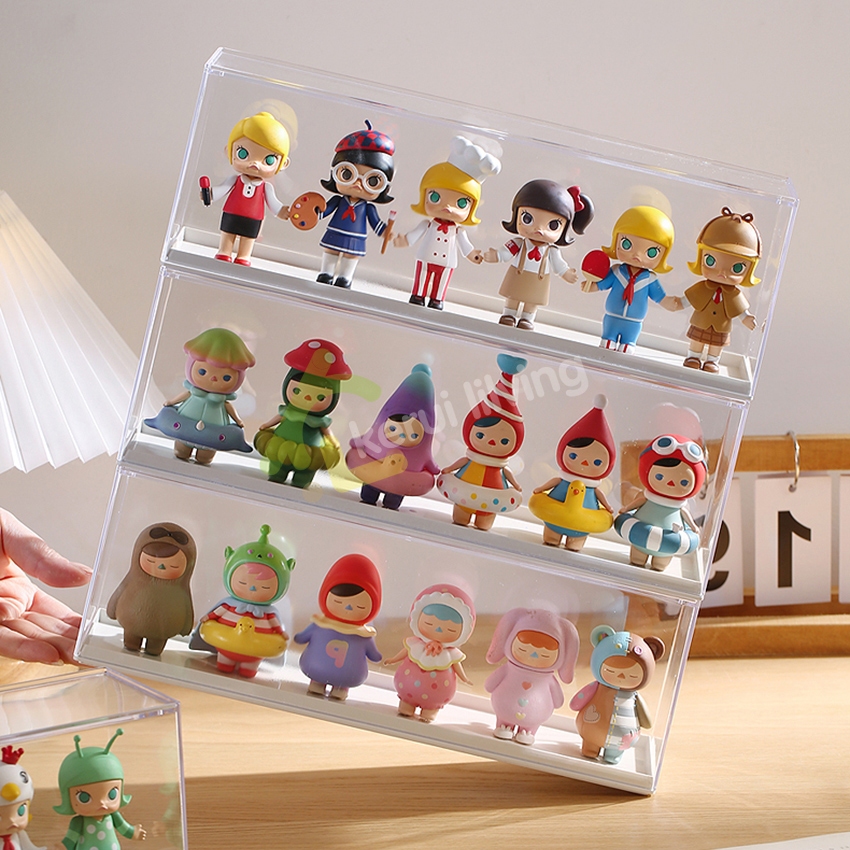 EQUAL กล่องอะคริลิค แบบใส กล่องใส่โมเดล ชั้นวาง art toy ป๊อปมาร์ท ฟิกเกอร์ อะคริลิค กันฝุ่น วางซ้อนกันได้ ราคา ถูกที่สุด ดีลบีเคเค แกลเลอรีภาพที่ 8