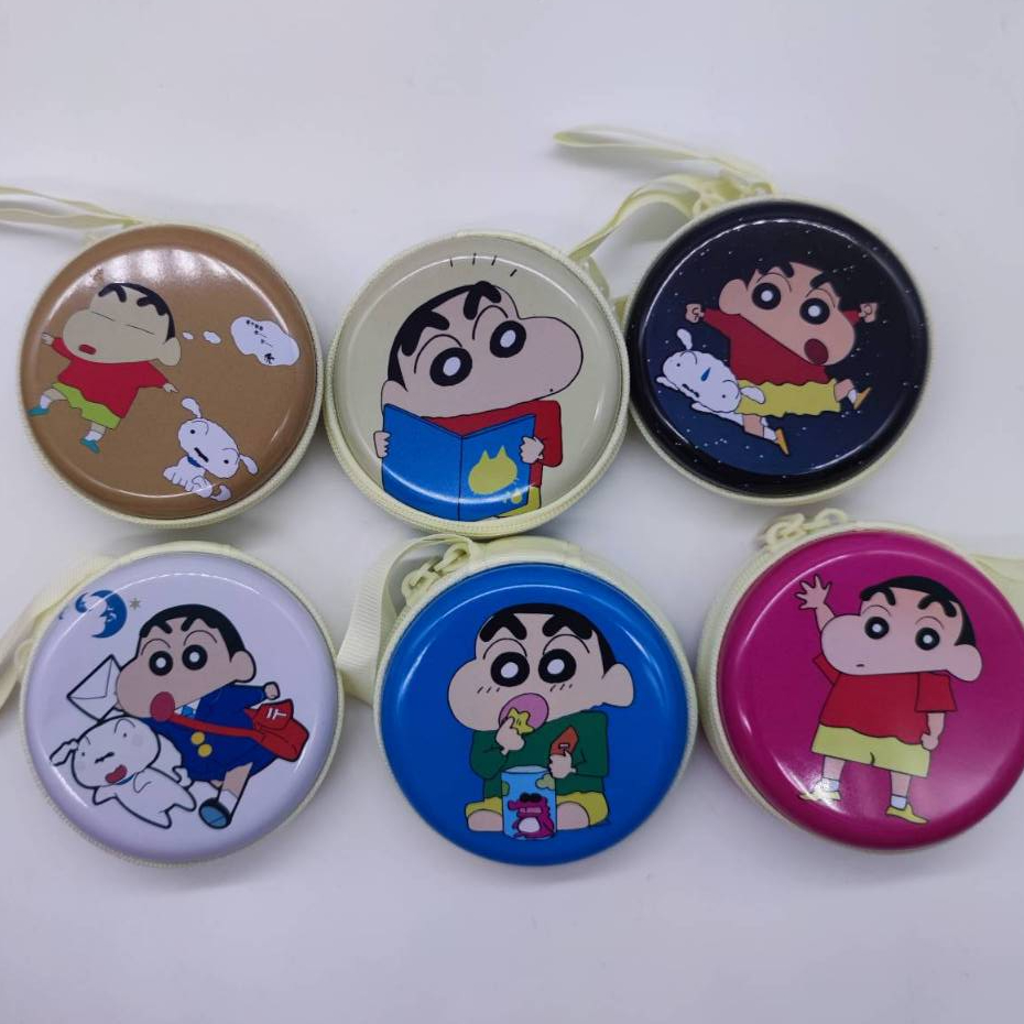 กระเป๋าใส่เหรียญ ใส่หูฟัง 1ชิ้น ลายลาบูบู้ ชินจังจอมแก่น ซานริโอ้ คละสีคละลาย พร้อมส่งจากไทย