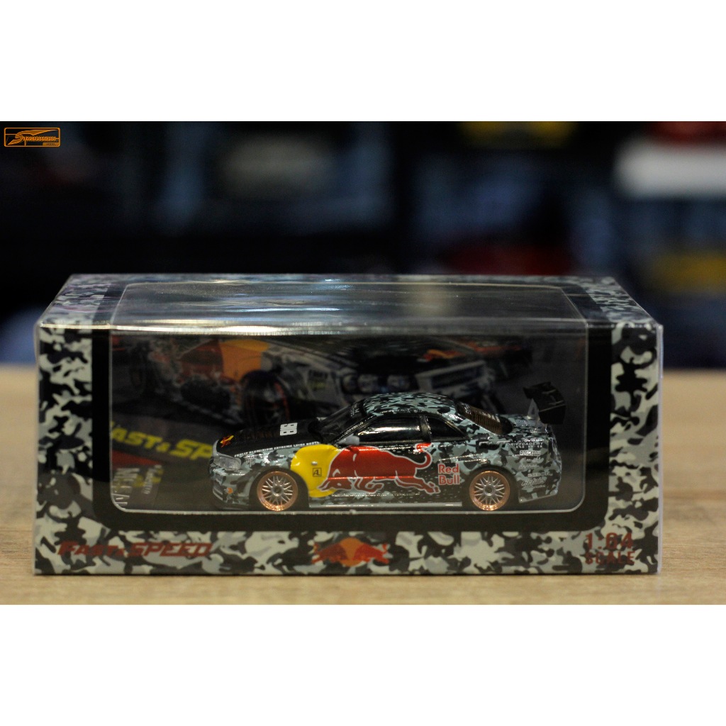 Fast & Speed 1/64 Nissan GT-R R34 Z-TUNE Red Bull