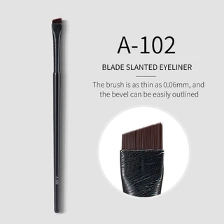 A-102 แปรงแต่งหน้า ขนแปรงไฟเบอร์นุ่ม แปรงแต่งหน้ามืออาชีพ แปรงแต่งหน้า แปรงเขียนคิ้ว เขียนอายไลเนอร์ แบบบางพิเศษ