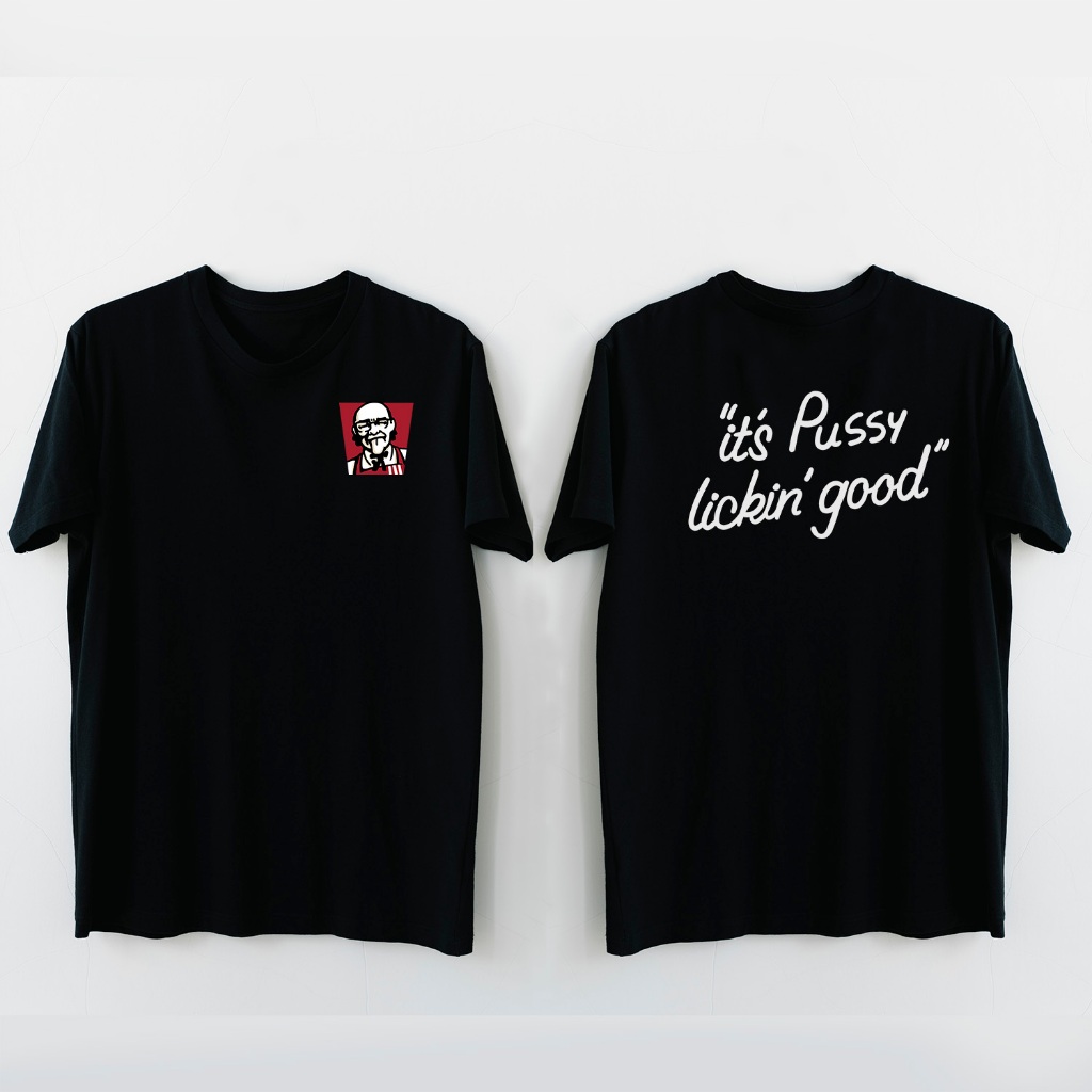 พร้อมส่ง (เสื้อยืดลุงจัน) ลาย lickin good เสื้อยืด Unisex ใส่สบาย ผ้านุ่ม ไม่ย้วย ไม่ต้องรีด