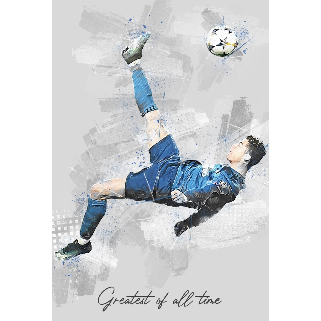 โปสเตอร์Cristiano Ronaldo คริสเตียโน โรนัลโด Poster ร้านคนไทย รับทำโปสเตอร์ รับทำกรอบตามขนาด