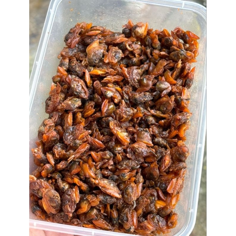 หอยลายกรอบสามรส กล่อง150กรัม