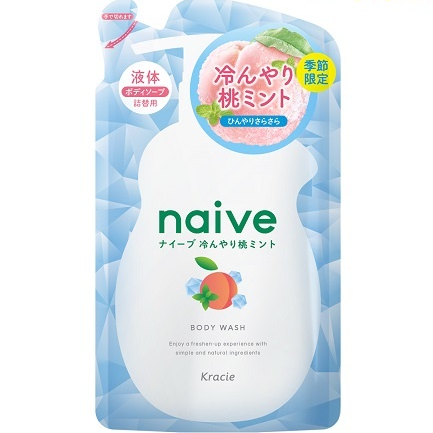 NAIVE BODY WASH (PEACH COOL) REFILL 380 ML / นาอิฟ บอดี้ วอช (พีช คูล) รีฟิล (380 ml)